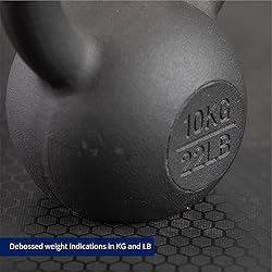 Titan Fitness 10 KG Cast Iron Kettlebell, Single