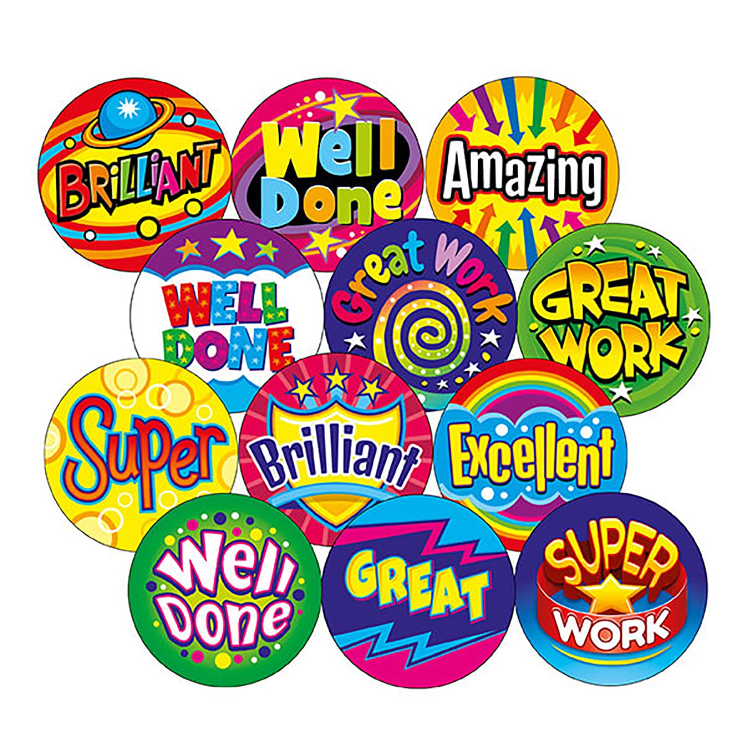 300 Mixed Berry Scented Stickers Value Pack Motivational Childrens Pupils School Teachers Reward Stickers Value Pack 25mm Primary Teaching Services