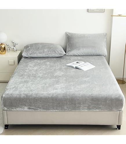 Aazon.co: ZIQINPSQ California King Size Flannel Fitted Sheet - 1 Piece Winter War Deep Pocket