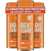 Right Guard Sport Original Scent Deodorant Spray - Aluminum Free Spray Deodorant for Men, 24-Hour Odor Protection, Anti-Stain, &amp; Long-Lasting, 8.5 oz (3 Pack)