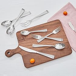KINGSTONE Silverware Set, 20-Piece Flatware Set for