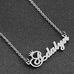 Custom Silver Name Necklace Personalized for