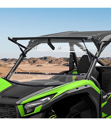 Amazon.com: StarknightMT Teryx KRX 1000 Flip Windshield 2-In-1
