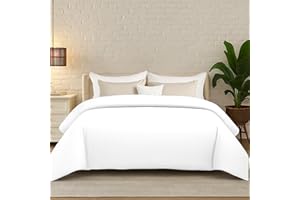 HomeSmart King Size Weighted Blanket Cover – Ultra Soft White Minky, Fits 92x104 Weighted Blanket (Cover Only)