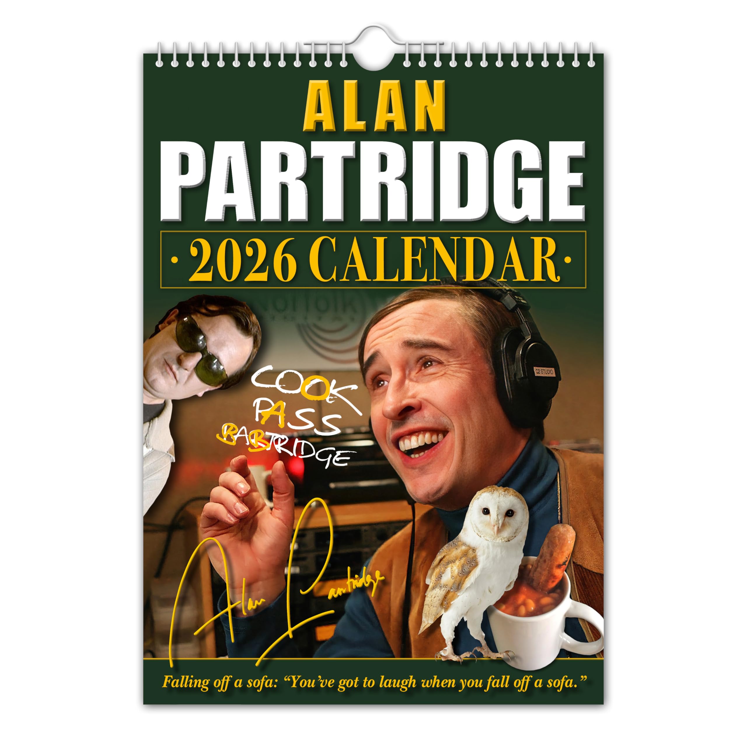The Calendar King // Alan Partridge - A4 Size 2026 Wall Calendar