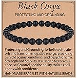 QOGIR Matte Black Onyx Bracelet - Protecting and