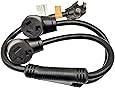 Parkworld 886580 Dryer Splitter, NEMA 10-30P Male Plug to (2) 10-30R Female Receptacle, Dryer 3-Prong 30 AMP 10-30 Y Adapter Cord (3 feet)