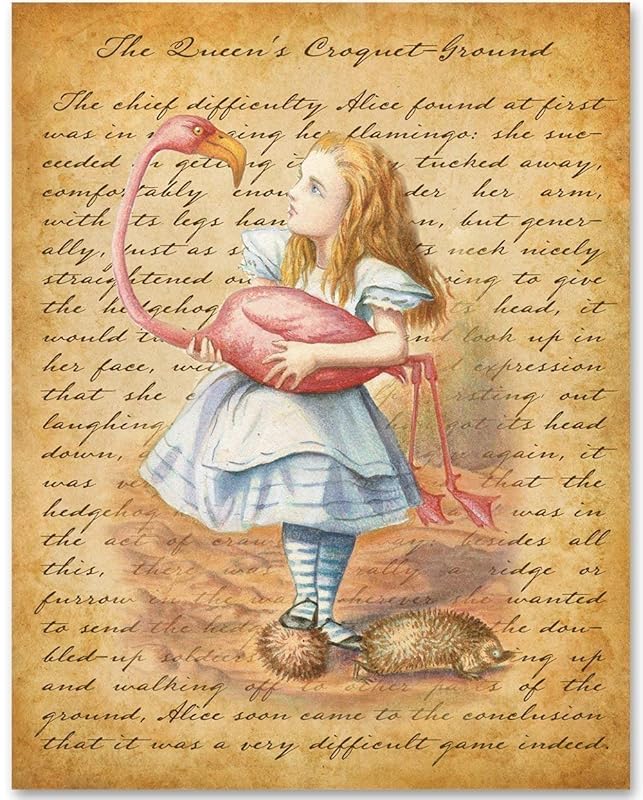 The Queen's Croquet Ground 11x14 Unframed Alice in