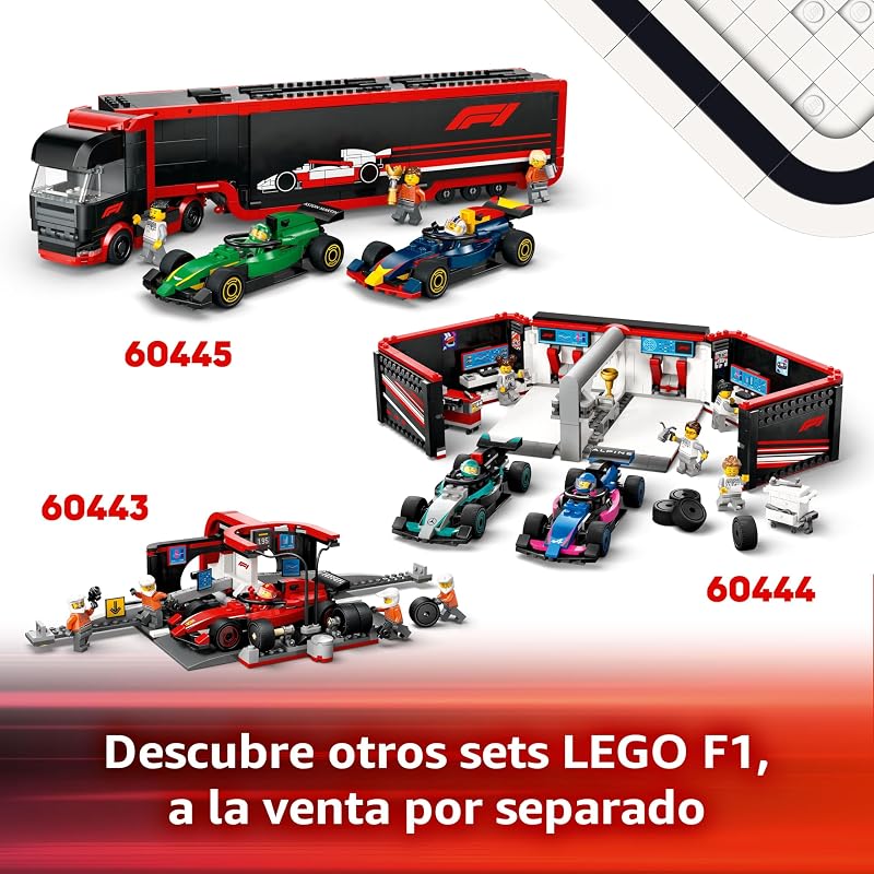 LEGO City F1 Driver com carro McLaren, brinquedo de construção com mini veículo de Fórmula 1 e minifigura para jogos de corrida, presente de aniversário para meninos e meninas de 6 anos e mais velhos 60442