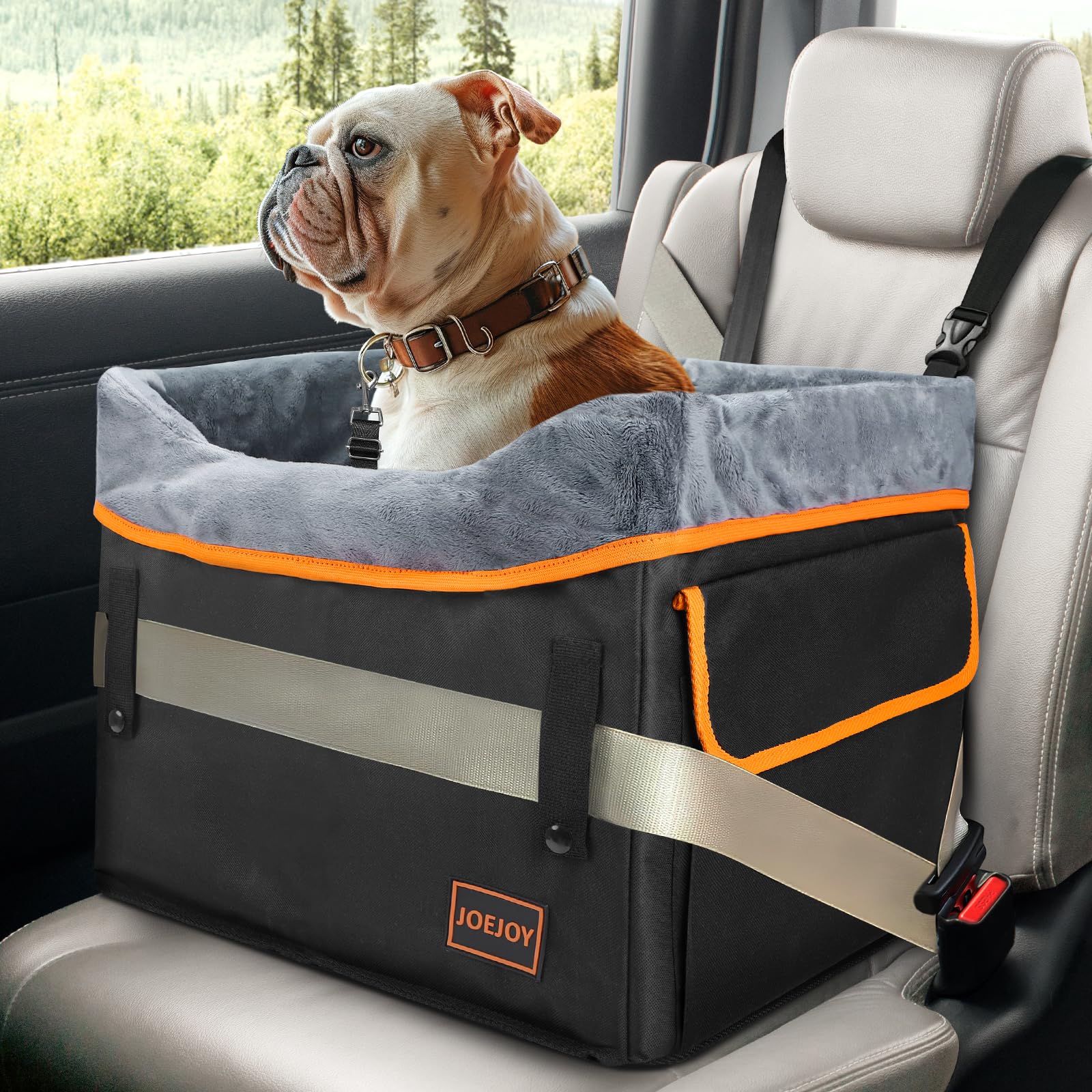 thumbnail image 2 of Hoofun Dog Car Seat For Small Dogs,Detachable Washable Dog Booster 2 of 8