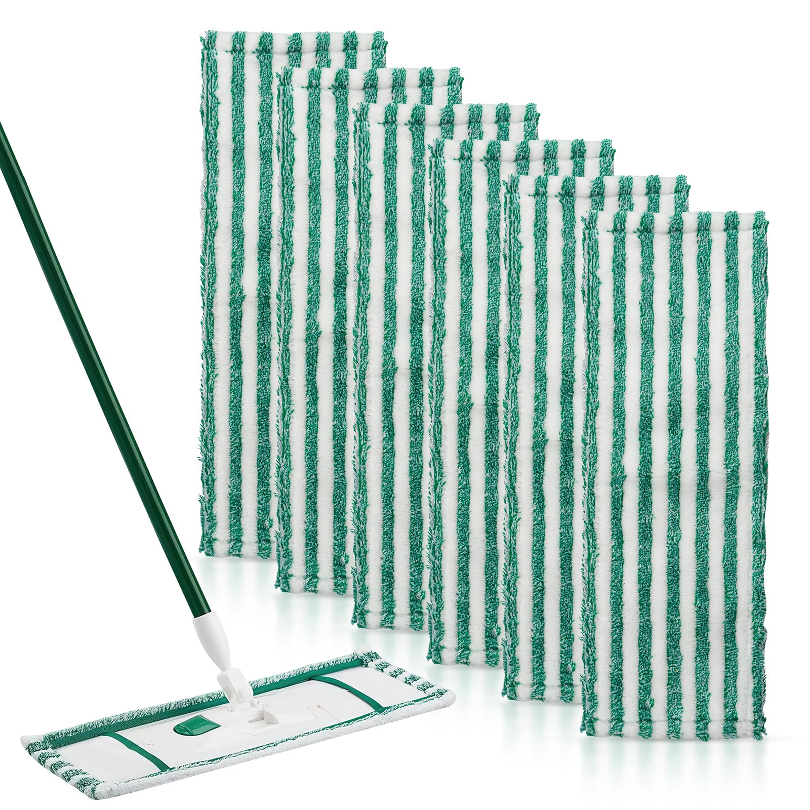 Photo 1 of Microfiber Mop Refill for Libman Wet & Dry Microfiber Mop, 6 Pack Washable Mops Pads + 1 Count Laundry Bag
