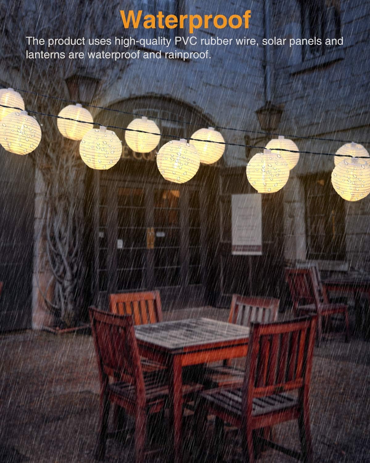 farolillos 6m 40 led guirnalda exterior