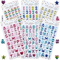 3D Metallic Alphabet Stickers – Silver A To Z Letter Stickers For Resin, Nails, Scrapbooking (4.5mm) - View #4
