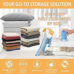 Vacuum Storage Bags with Electric Pump, 22 Pack