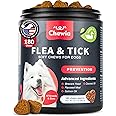 Dog Flea and Tick Treatment Chews - Natural Soft Treats - Flea and Tick Prevention Control for Dogs - Chewable Immune Support
