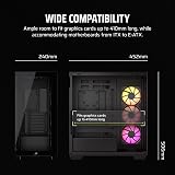 Corsair 3500X ARGB Mid-Tower PC Case Panoramic Tempered Glass view 2