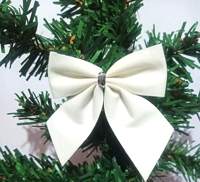 Buy VR CREATIVES 12pcs White Pretty Bow Tie Christmas Tree
