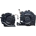 HK-PART Laptop Cooling Fan Set for HP SPS-L20334-001 SPS-L20335-001 CPU + GPU 3W 12V 4-Pin 3000rpm 20dB(A) Air Cooling Fan