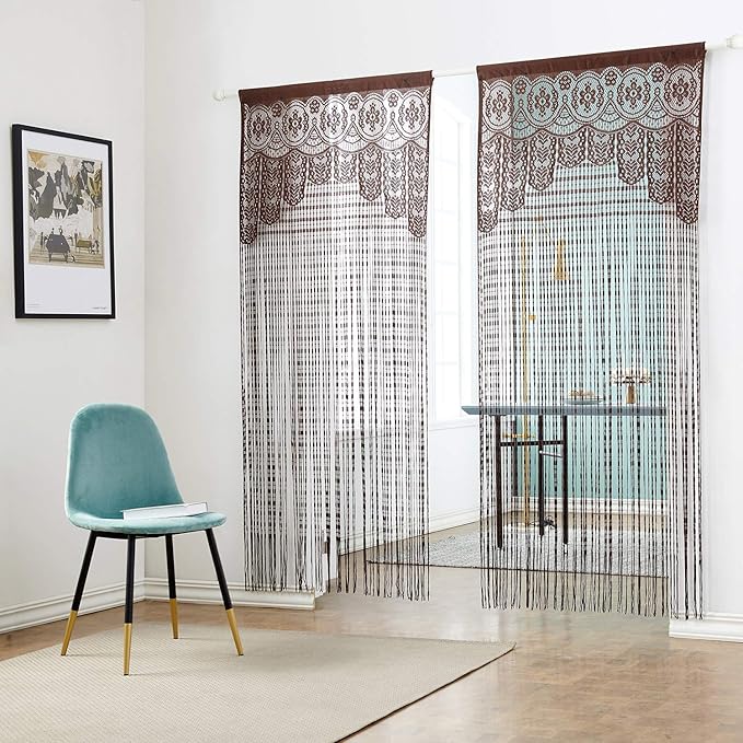 HSYLYM Lace Curtains Lightweight Soft Fine Texture Delicate Voile Lace