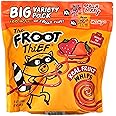 Foot Thief Real Fruit Whips Vegan Big Variety Pack Gluten Free 10 Bags of Strawberry 10 Bags of Mango No Preservatives (Total 20 Bags)