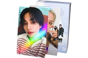 PYAJUU Stray Kids Laser Photocard 55pcs Stray Kids Album Photocard Kpop Stray Kids LOMO Cards Kpop Straykids Album Card Stray Kids Photo Cards 5-Star Postcard Gift for Fans Daugher