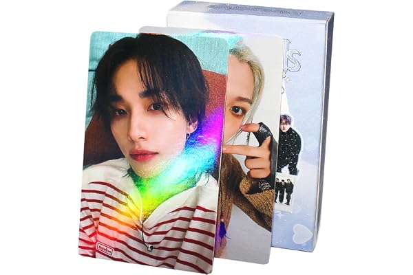 Stray Kids Laser Photocard 55pcs Stray Kids Album Photocard Kpop Stray Kids LOMO Cards Kpop Straykids Album Card Stray Kids Photo Cards 5-Star Postcard Gift for Fans Daugher