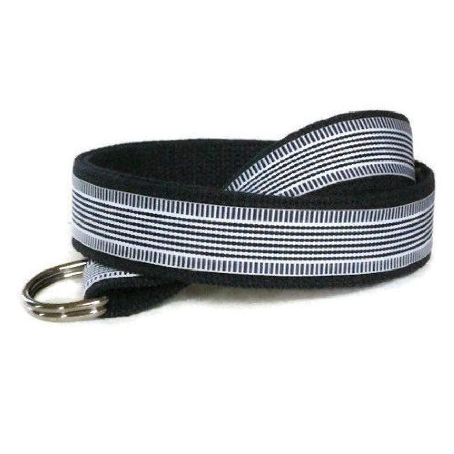striped canvas belt
