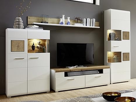 Mobelando Kathlin Ii Living Room Wall Unit Media Wall Tv Wall Amazon De Home Kitchen