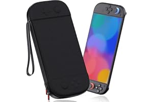 STARTRC GAMES Slim Carrying Case for Nintendo Switch 2 2025, Hard Shell Travel Case with 12 Game Card Slots, Portable Carry Bag for Switch 2 Console Black