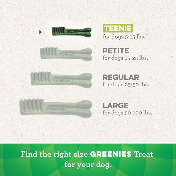 GREENIES ORIGINAL TEENIE NATURAL DENTAL CARE DOG TREATS, 36 OZ. PACK (130 TREATS)