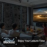 rabbitgoo 3D Blackout Window Film 44.5x200 cm Privacy UV Blocking view 7