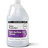 Clean Revolution Multi Surface Cleaner Refill Supply, Non-Toxic, Eco-Friendly & Plant-Based, Ready to Use, Seaside Lavender, 128 Fl Oz (1 Gallon)