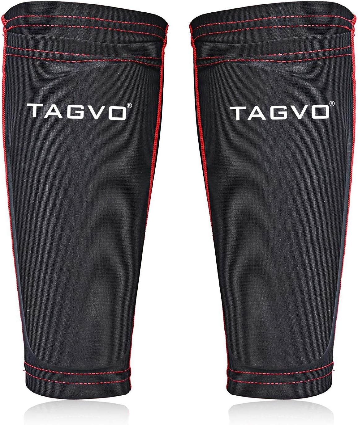TAGVO Soccer Shin Guards Youth with Pocketed Compression Calf Sleeves, Kids Soccer Equipment Youth Sizes Performance Soccer Shin Pads for Boys Girls : Sports & Outdoors