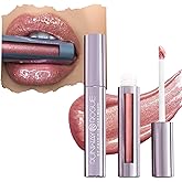 Runway Rogue LuxGloss Lip Gloss, High-Pigment Shimmery Rose-Gold Lip Gloss, ‘Fashion Week’