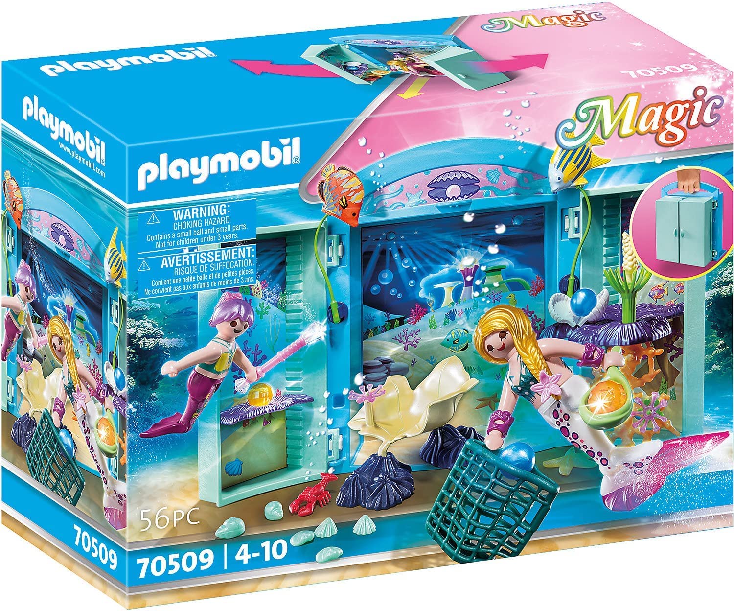 Playmobil 70509 Magical Mermaids Play Box, Fun Imaginative Role-Play, PlaySets Suitable for Children Ages 4+