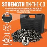 Marksman BARGAINS-GALORE 14ft Heavy Duty Recovery Tow Chain 5/16 Clevis Hooks view 4