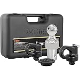 CURT 60639 OEM Puck Gooseneck Hitch Kit for Chevy, Ford, GMC, Nissan | 38,000 lb GTW, 9,500 lb Vertical Load, 2-5/16" Ball, Tool-Free Drop-In Install, Storage Case Included, Puck System Required