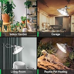 VIVOSUN Clamp Lamp Light with Detachable 8.5 Inch