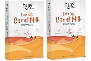 HYE FOODS Low Fat Camel Milk Powder | Pasture Grazed | 17.60 Oz X 2 I 35.27 Oz (1kg)
