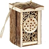 Pet Ting Small Wooden Insect Hotel Eco Friendly 16.5cm for Bees & Butterflies