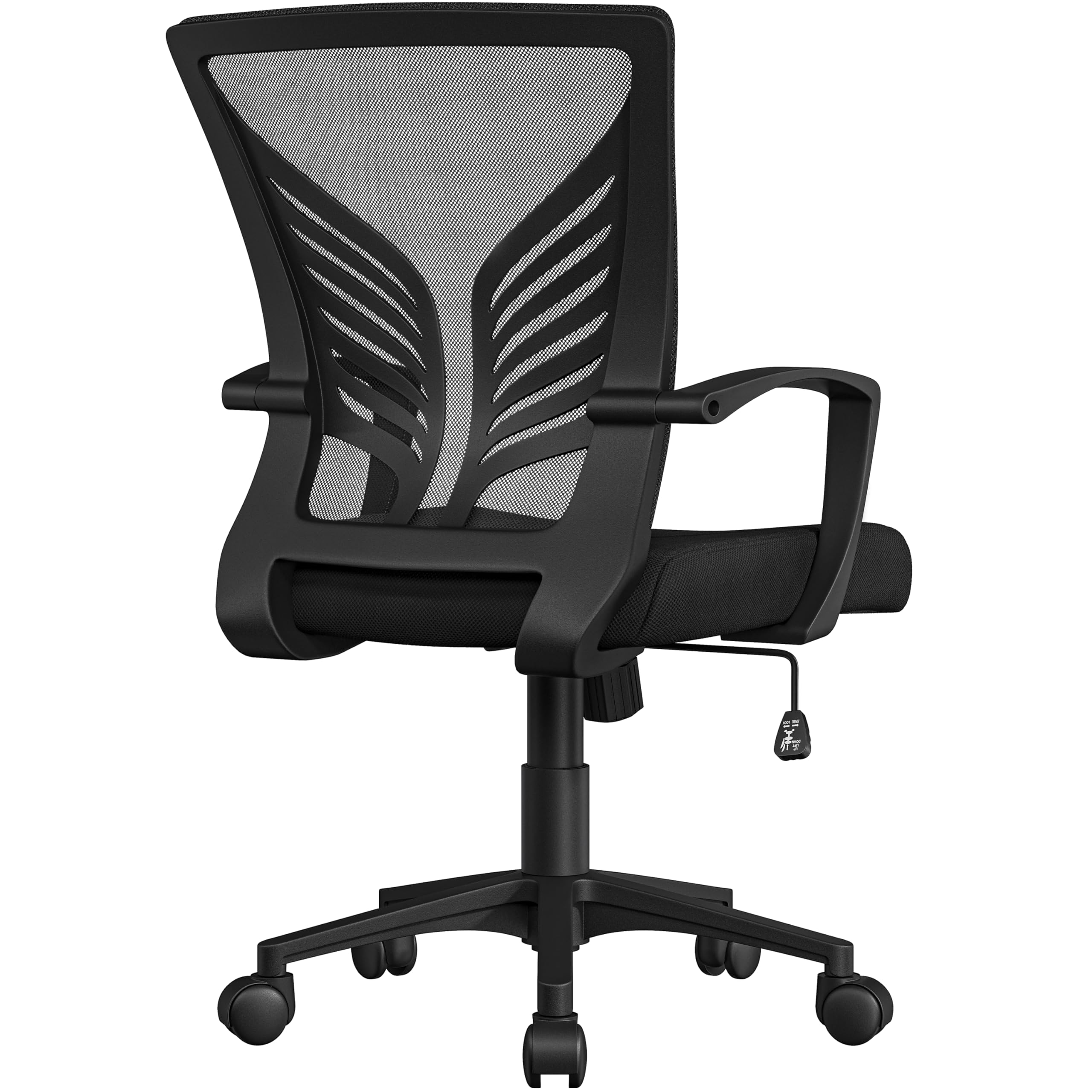Photo 1 of *Missing bottom half of the chair* *Selling for parts Only* Yaheetech Mesh Office Chair Desk Computer Chair Ergonomic Mid Back with Lumbar Support Adjustable Height for Home Office, Black