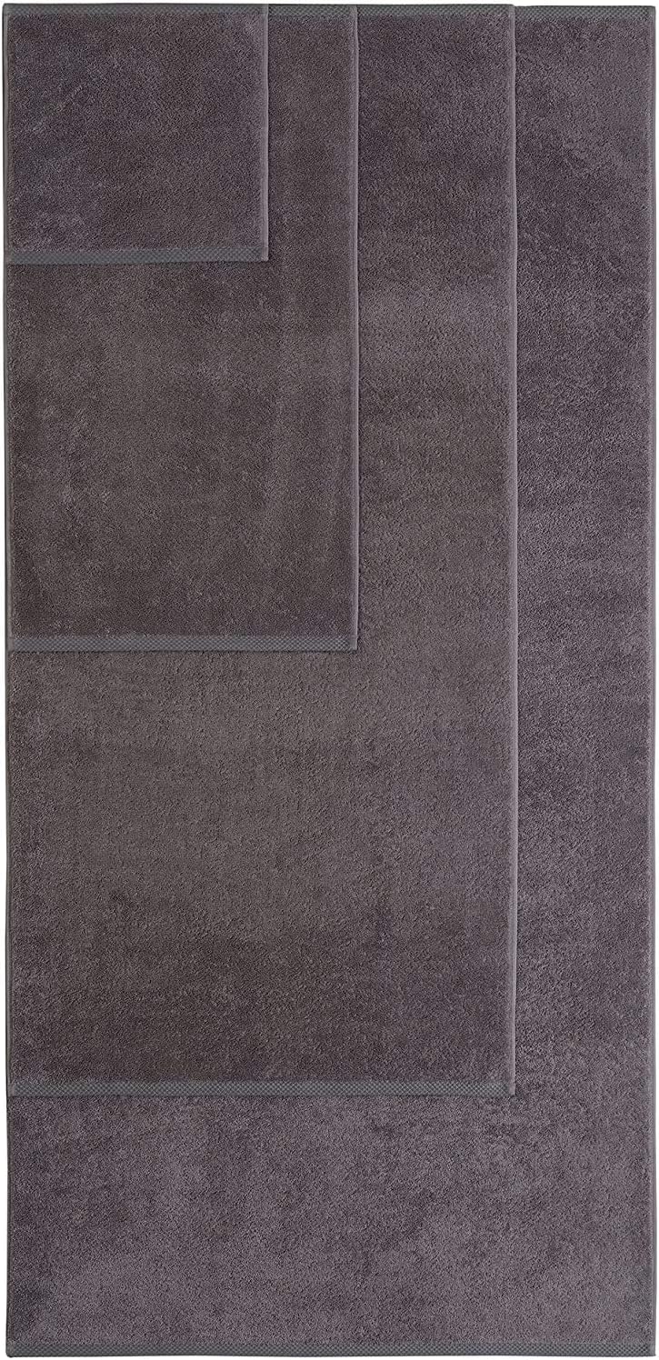 Luxury Extra Large 8-Piece Turkish Towel Set with 4 Bath Towels (30x60 and 24X48) - Grey: Home & Kitchen