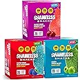 Shameless Snacks Sour Flavors Bundle Healthy Low Carb Keto Gummies Cherry Bomb, Blue Raspberry and Green Apple