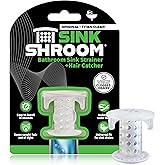 SinkShroom SSCLE988 The Revolutionary Sink Drain Protector Hair Catcher/Strainer/Snare, Clear