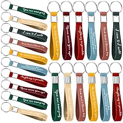 Fumete 24 Pcs Inspirational Keychain Gift Employee