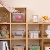 Citylife 8 Pack 5L Clear Storage Boxes with Lids 26x18x15 cm view 3
