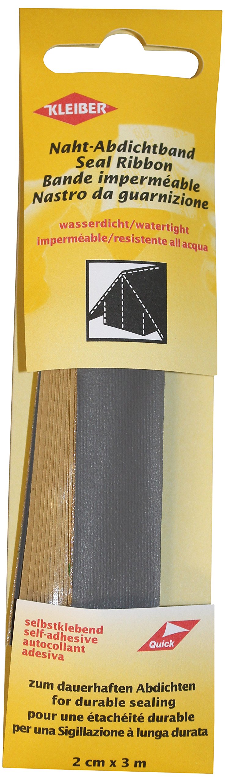 Kleiber 3 M X 2 Cm Self Adhesive Waterproof Fabric Seam Repair Tape For Tents Coats Umbrellas Etcetera Dark Grey Buy Online In Dominica At Dominica Desertcart Com Productid