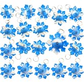 24 Packs Bulk Winter Snowflake Mini pop Fidget Gifts for School Christmas Holiday Kids Party Favors and Classroom Students Prizes