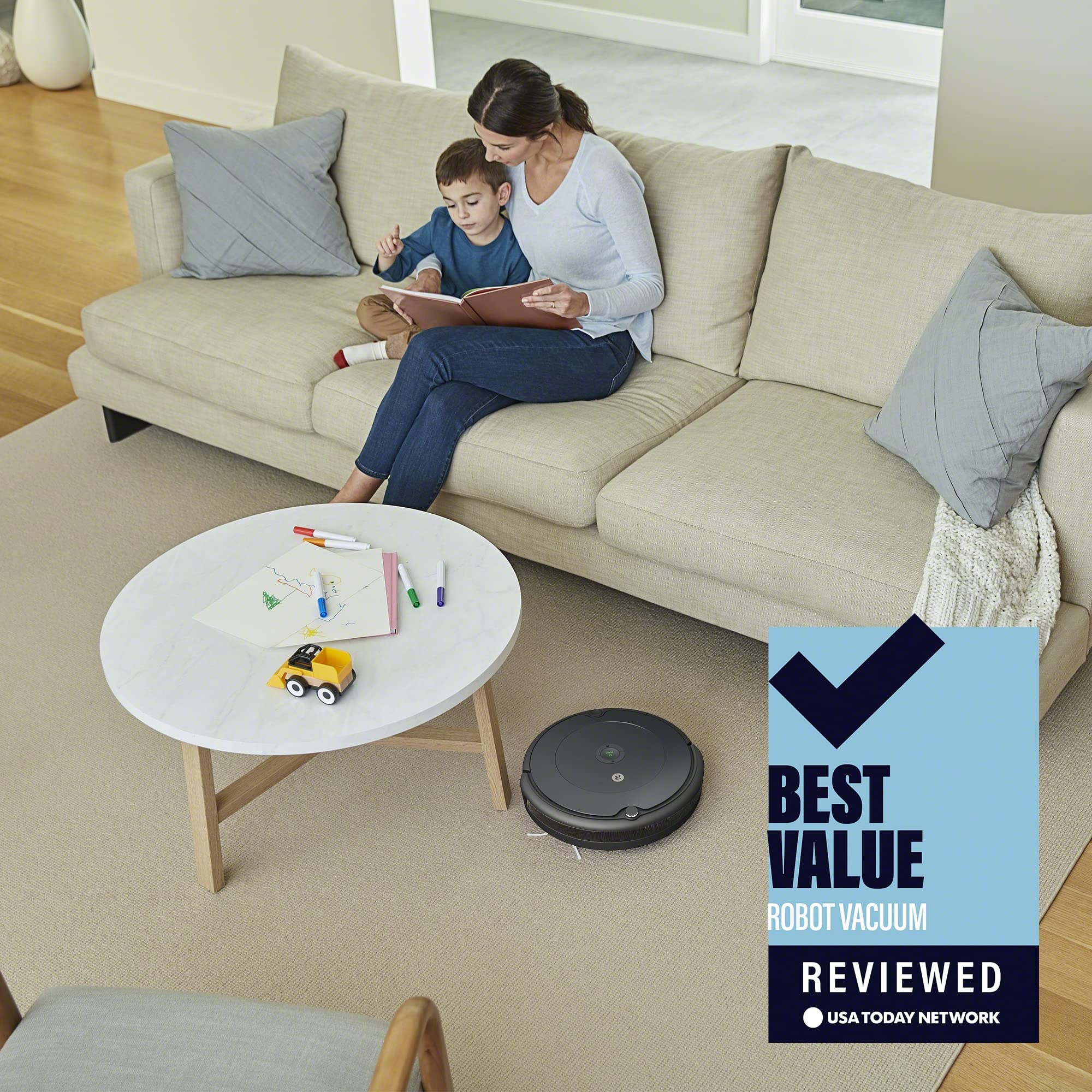 iRobot Roomba 692 Robot Vacuum - Wi-Fi Connectivity, Personalized Cleaning Recommendations, Works with Alexa, Good for Pet Hair, Carpets, Hard Floors, Self-Charging - View 3