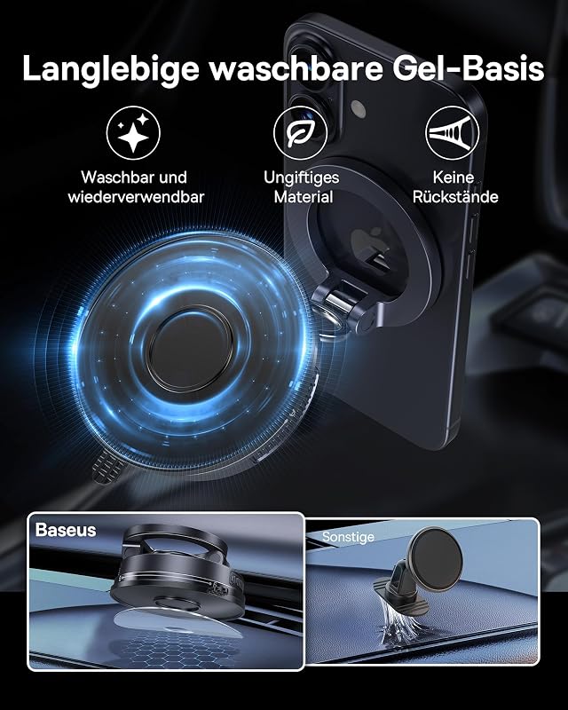 VC2 Flex Vakuum Magnet Handyhalterung Auto Magnetische
